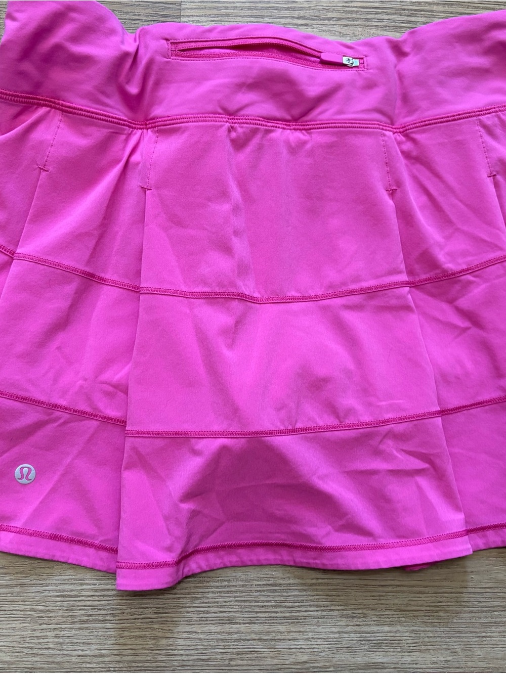 lululemon athletica Hot Pink Athletic Skort with Zip Pocket
